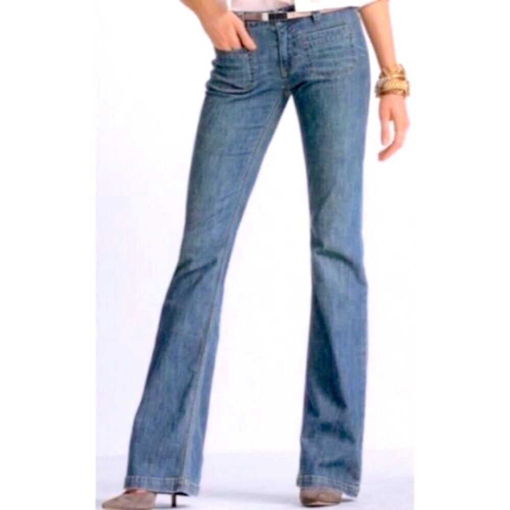 CAbi #318R Patch Pocket Hiphugger Flare Jeans 6
